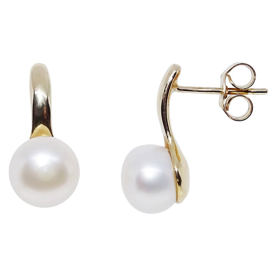 Francis & Gaye 9ct Yellow Gold Freshwater Pearl Earrings