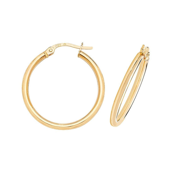 Francis & Gaye 9ct Yellow Gold Hinged Hoops