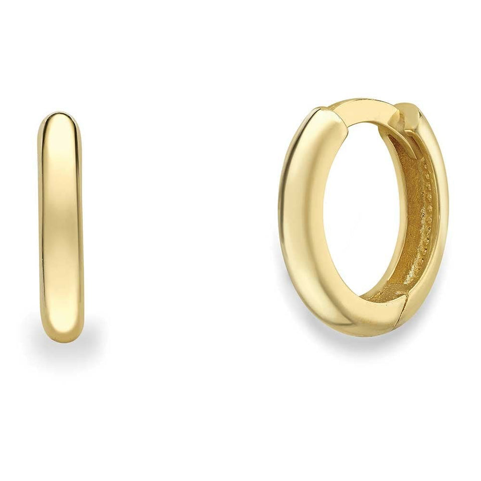 Francis & Gaye 9ct Yellow Gold Huggie Hoops