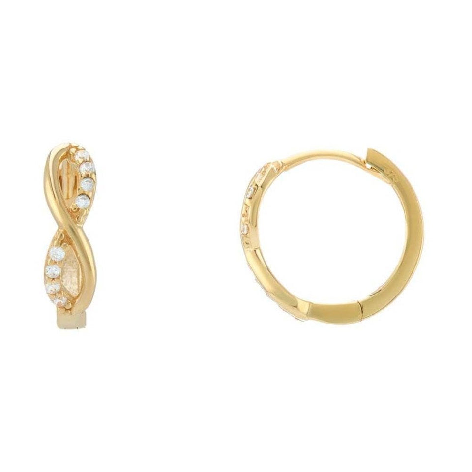 Francis & Gaye 9ct Yellow Gold Infinity Twist Earrings
