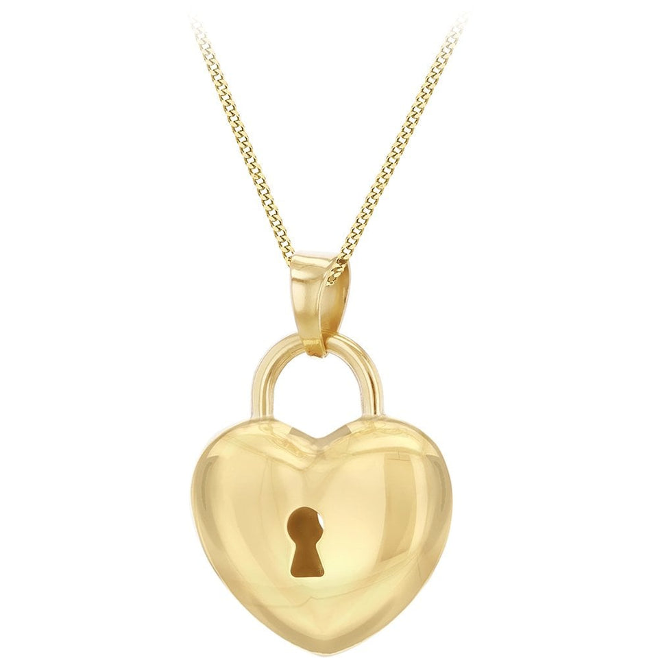 Francis & Gaye 9ct Yellow Gold Key to My Heart Pendant