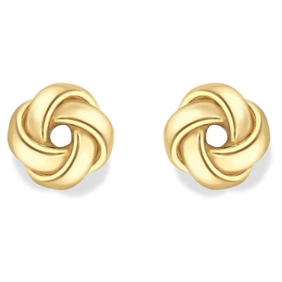Francis & Gaye 9ct Yellow Gold Knot Ear Studs