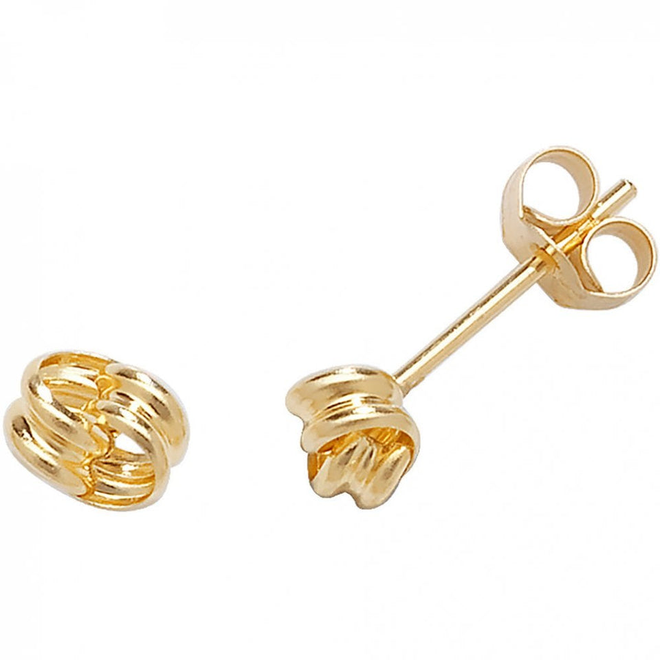 Francis & Gaye 9ct Yellow Gold Knot Studs