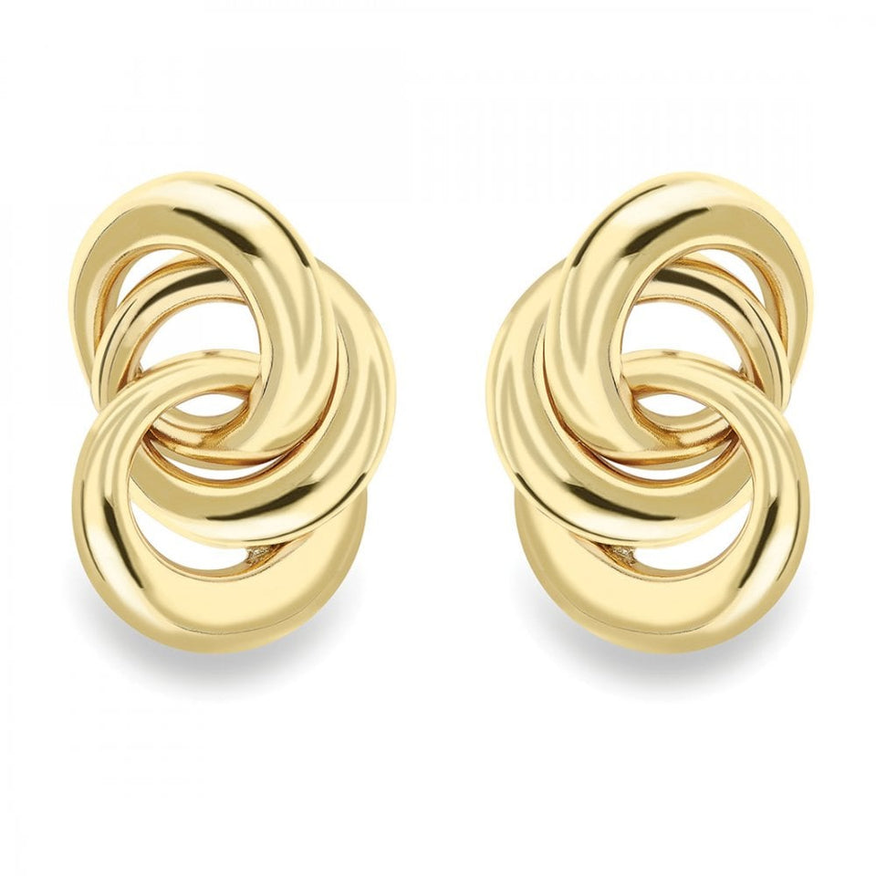 Francis & Gaye 9ct Yellow Gold Loop Studs