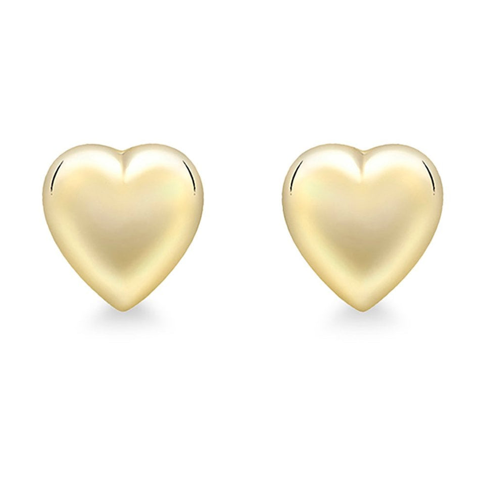 Francis & Gaye 9ct Yellow Gold Mini 4mm Heart Studs