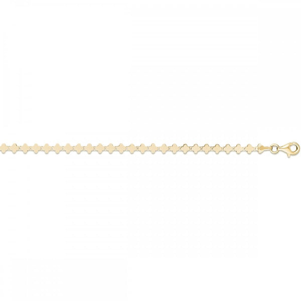 Francis & Gaye 9ct Yellow Gold Mini Clover Bracelet