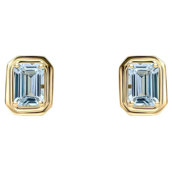 Francis & Gaye 9ct Yellow Gold Octagon Aquamarine Earrings