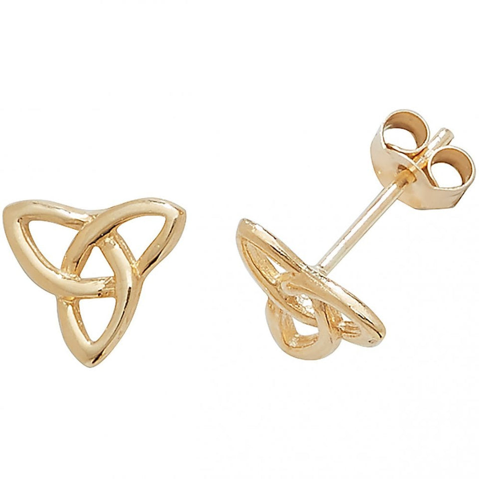 Francis & Gaye 9ct Yellow Gold Open Celtic Stud Earrings