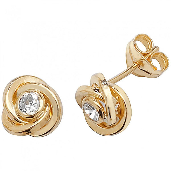 Francis & Gaye 9ct Yellow Gold Orbital Ear Studs