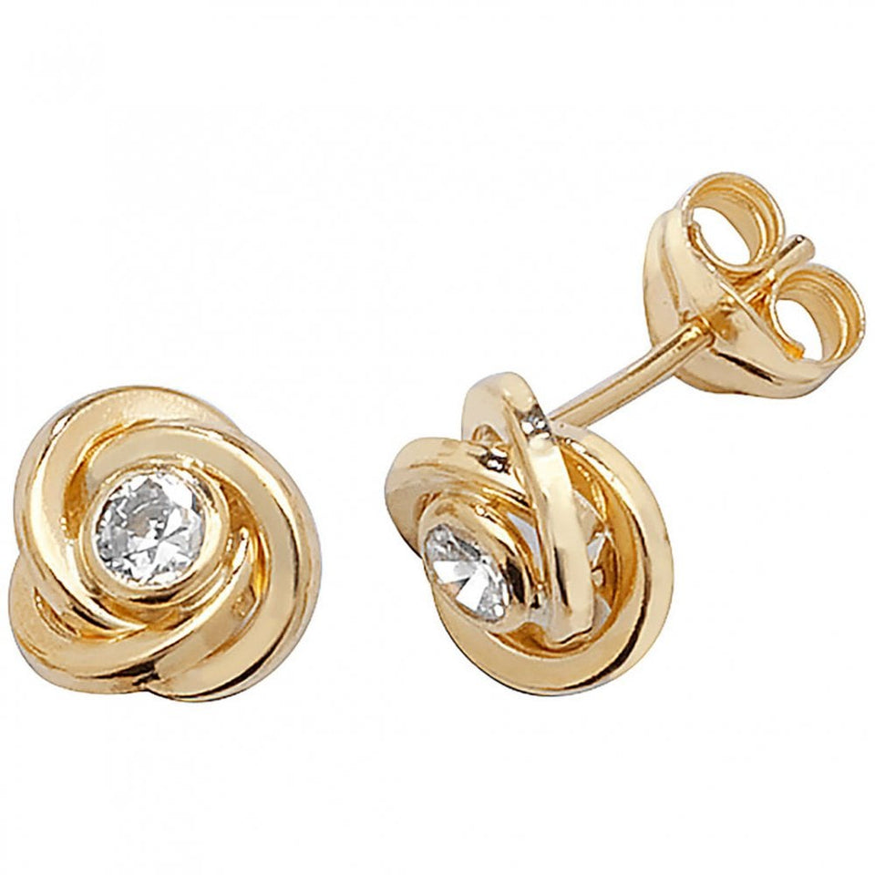 Francis & Gaye 9ct Yellow Gold Orbital Ear Studs