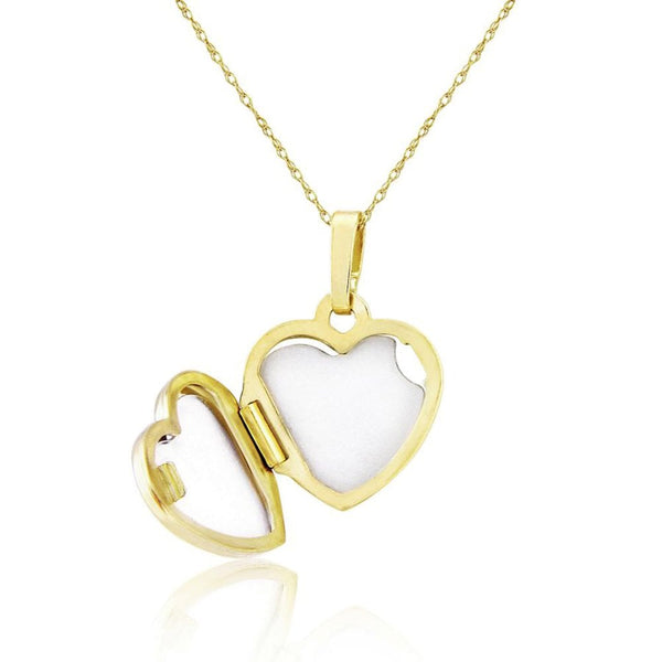 Francis & Gaye 9ct Yellow Gold Pillow Heart Locket Necklace