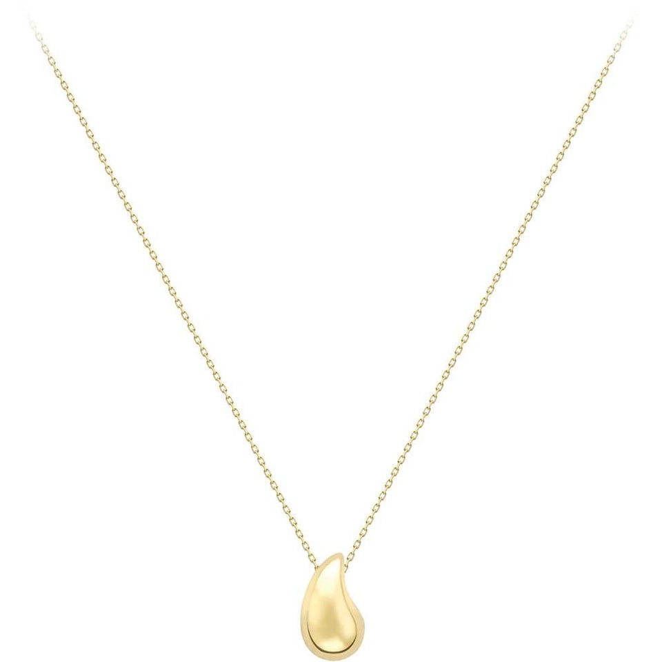 Francis & Gaye 9ct Yellow Gold Teardrop Necklace