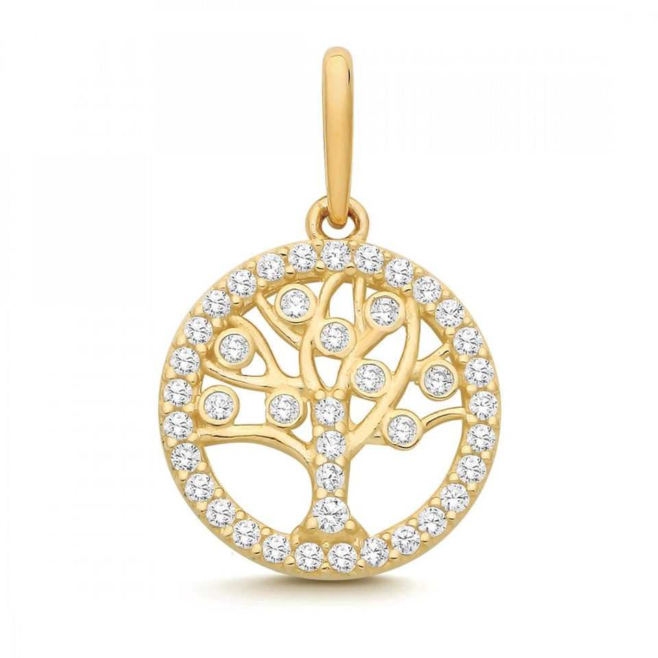 Francis & Gaye 9ct Yellow Gold Tree of Life Pendant