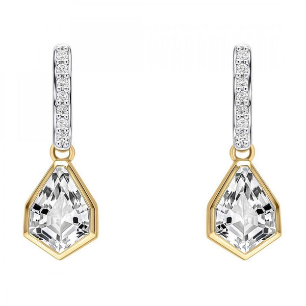 Francis & Gaye 9ct Yellow Gold White Topaz Earring Drops