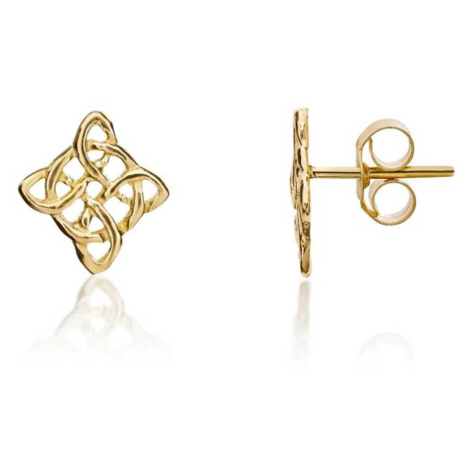 Francis & Gaye 9ct Yelow Gold Celtic Style Earring Studs