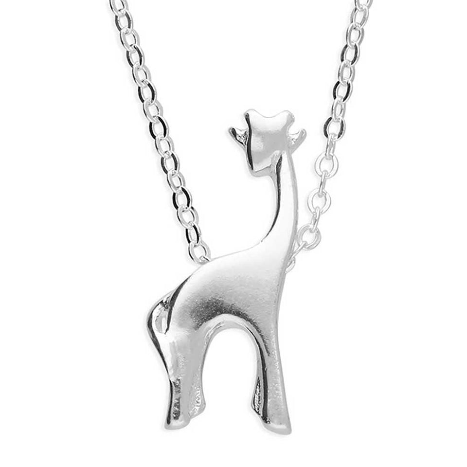 Francis & Gaye Children's Silver Giraffe Necklace