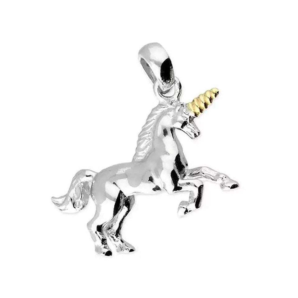 Francis & Gaye Children's Silver & Gold Plated Unicorn Pendant