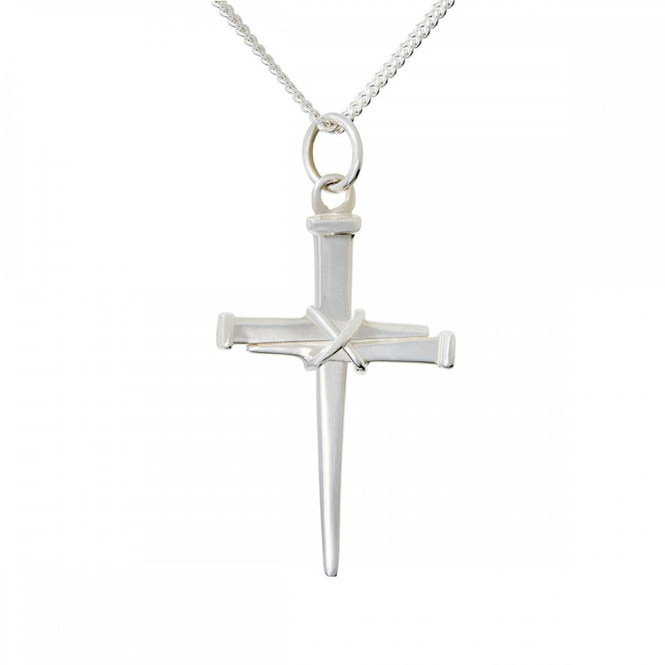 Francis & Gaye Coventry Cross Of Nails Silver Large 35mm Pendant