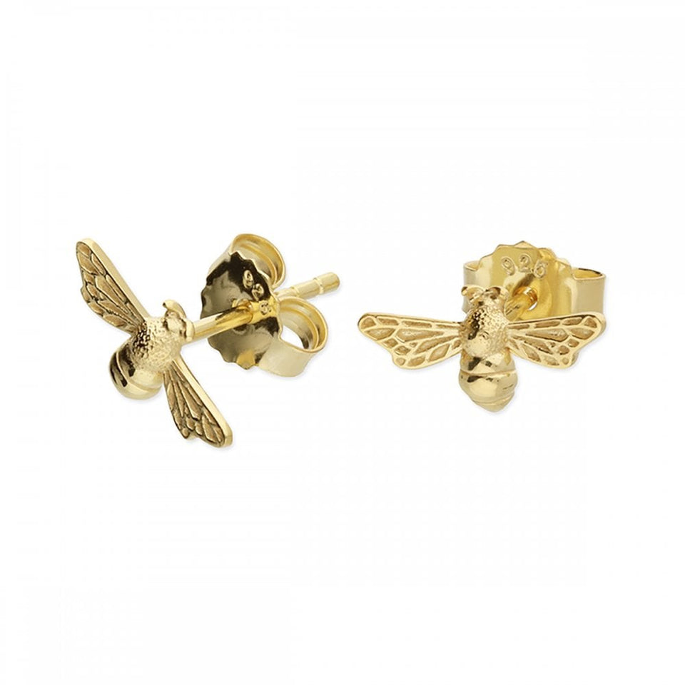 Francis & Gaye Gold Plated Bumble Bee Earrings