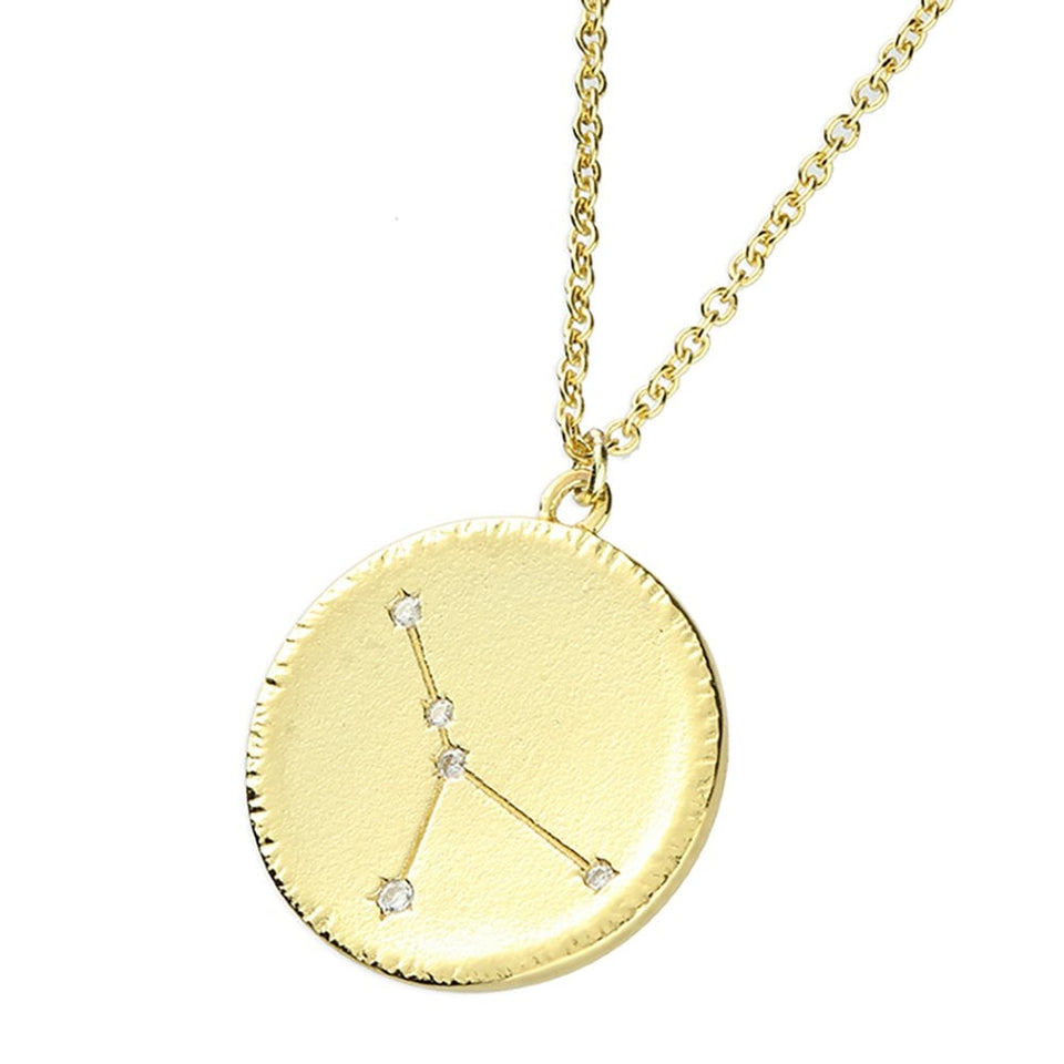 Francis & Gaye Gold Plated Cancer Constellation Necklace