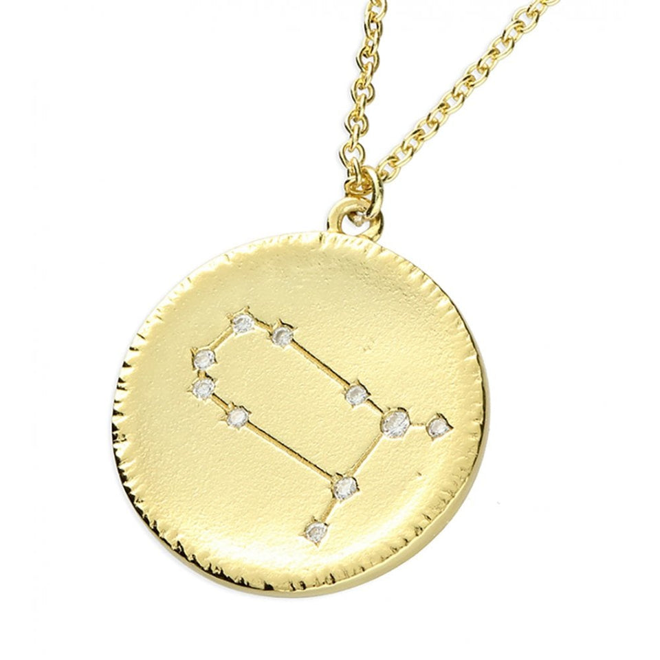 Francis & Gaye Gold Plated Gemini Constellation Necklace