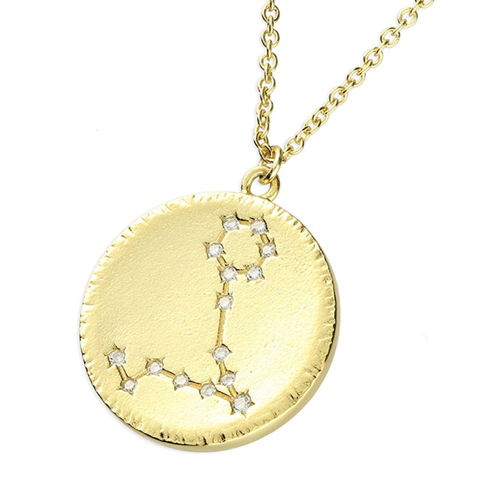 Francis & Gaye Gold Plated Pisces Constellation Necklace