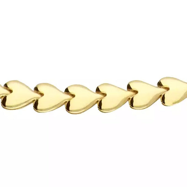 Francis & Gaye Gold Plated Silver Interlinked Hearts Choker
