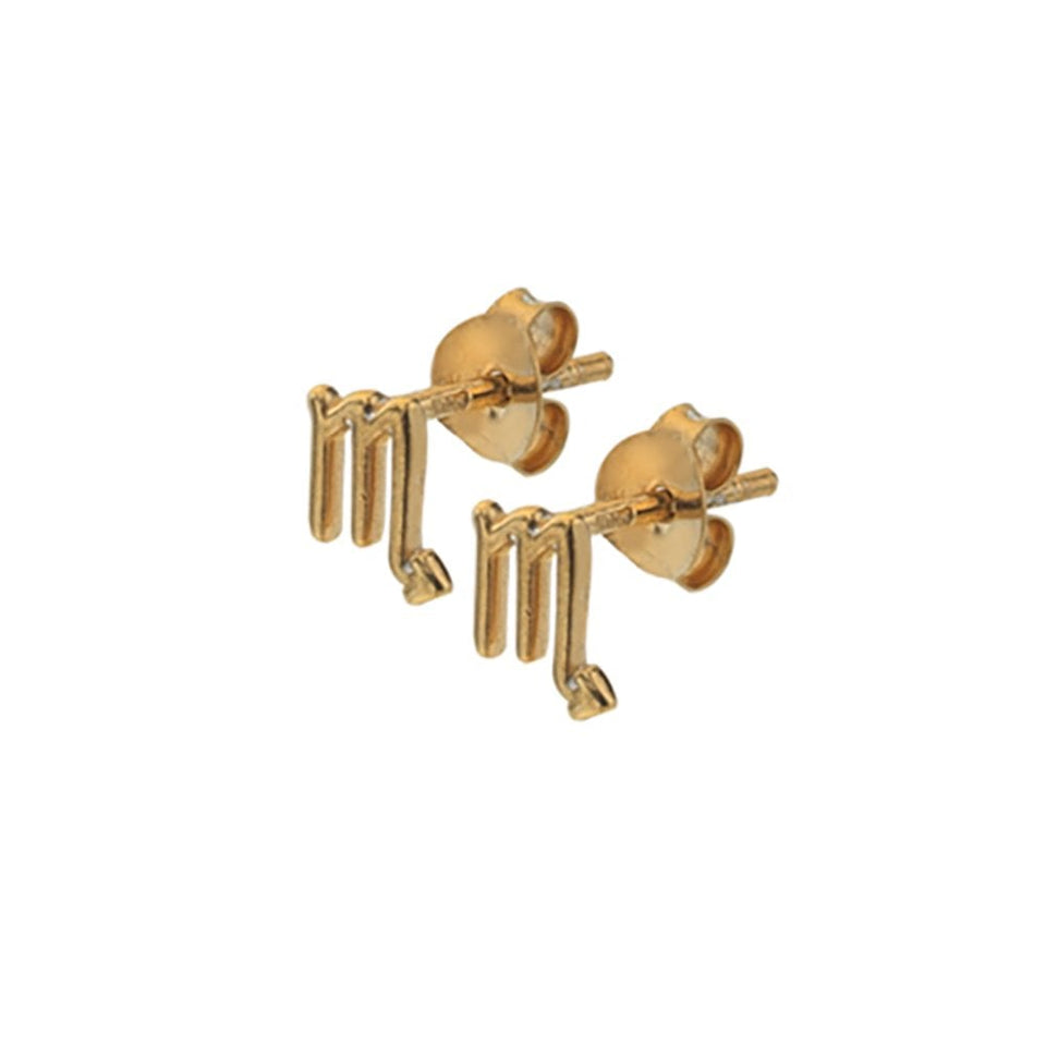 Francis & Gaye Gold Plated Silver Star Sign Earring - Scorpio