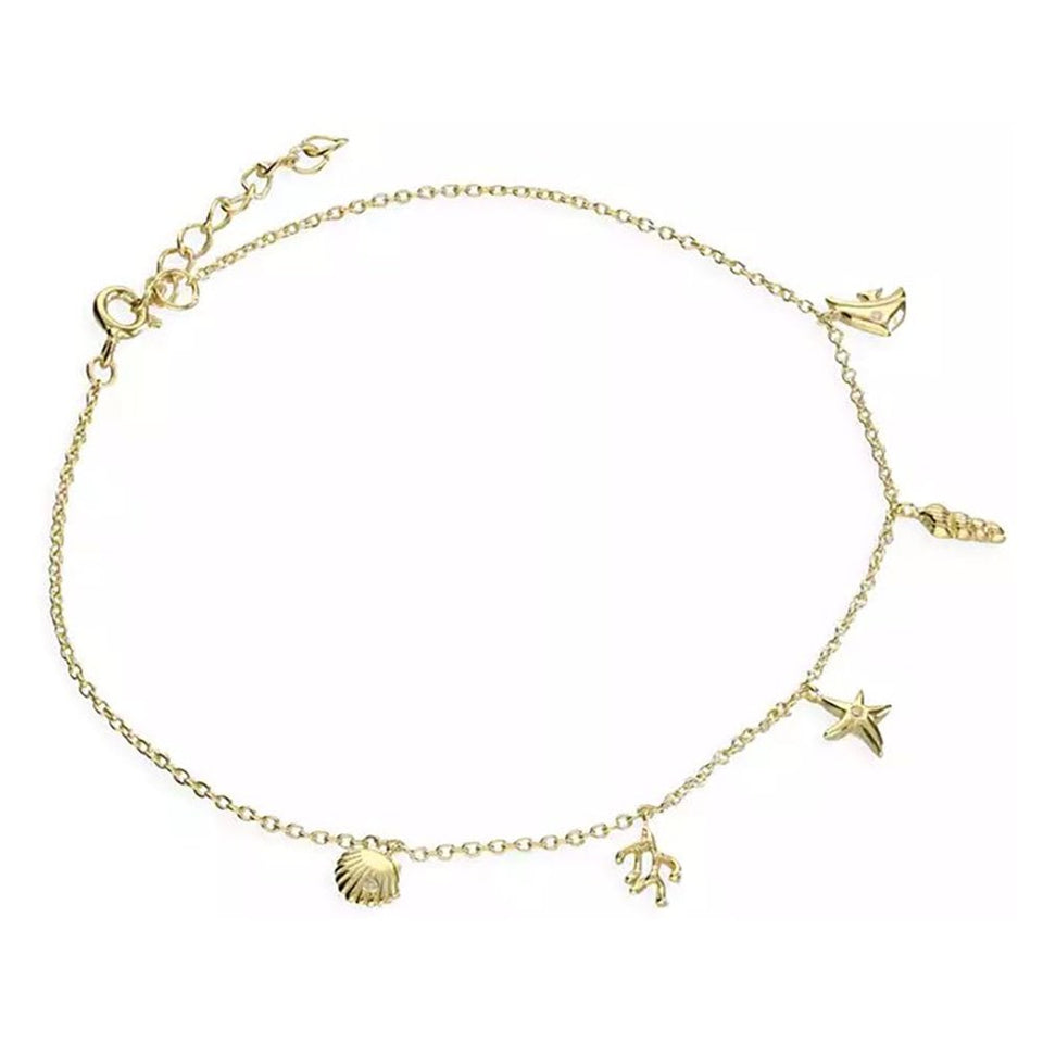 Francis & Gaye Gold Plated Silver 'Under the Sea' Anklet