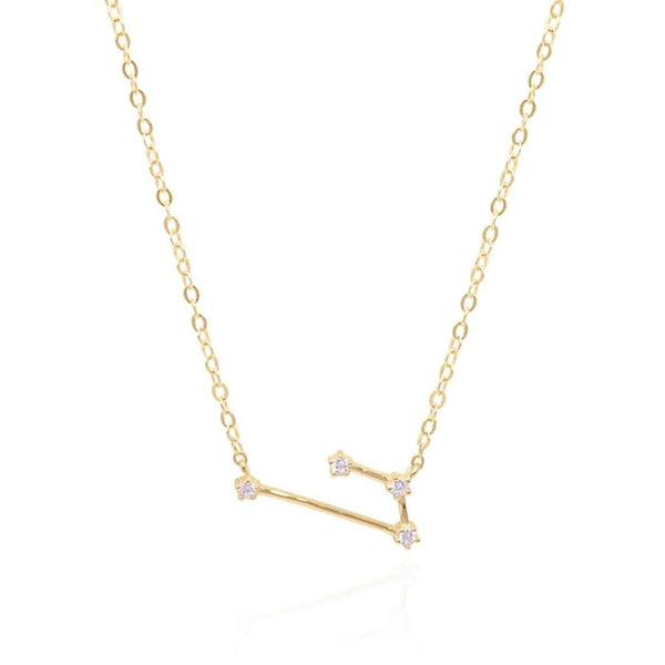 Francis & Gaye Ladies Gold Plated Aries Zodiac Constellation Necklace