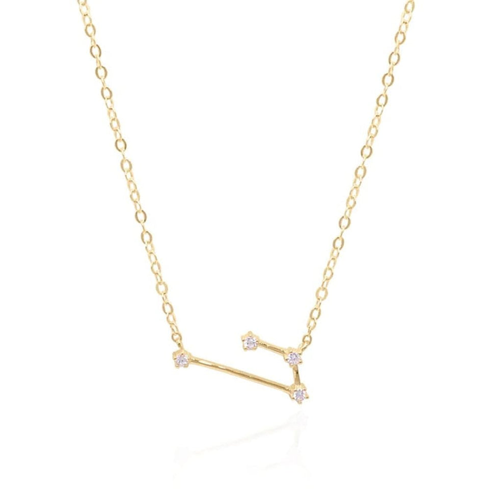 Francis & Gaye Ladies Gold Plated Aries Zodiac Constellation Necklace