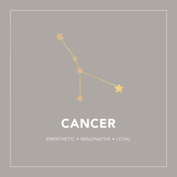 Francis & Gaye Ladies Gold Plated Cancer Zodiac Constellation Earrings