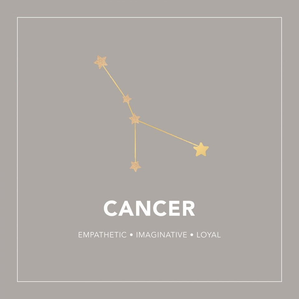 Francis & Gaye Ladies Gold Plated Cancer Zodiac Constellation Earrings