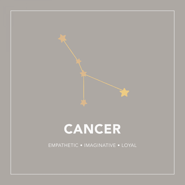 Francis & Gaye Ladies Gold Plated Cancer Zodiac Constellation Necklace