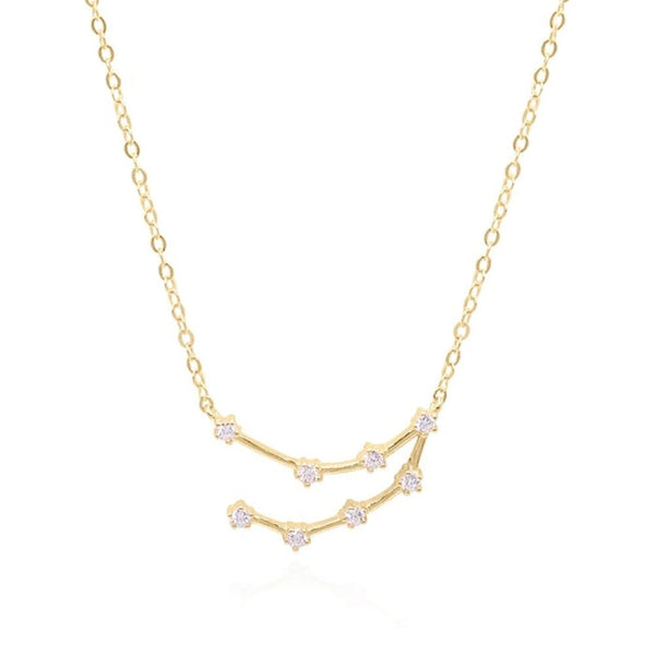 Francis & Gaye Ladies Gold Plated Capricorn Zodiac Constellation Necklace