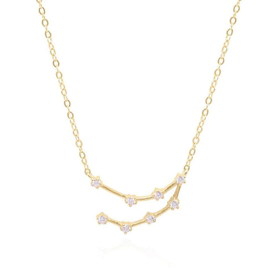 Francis & Gaye Ladies Gold Plated Capricorn Zodiac Constellation Necklace