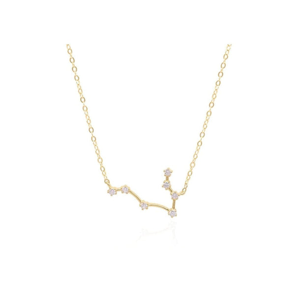 Francis & Gaye Ladies Gold Plated Gemini Zodiac Constellation Necklace