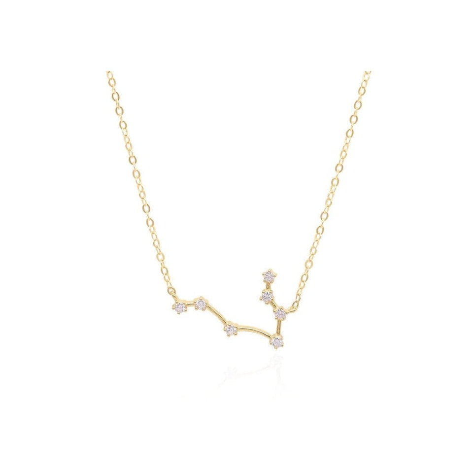 Francis & Gaye Ladies Gold Plated Gemini Zodiac Constellation Necklace