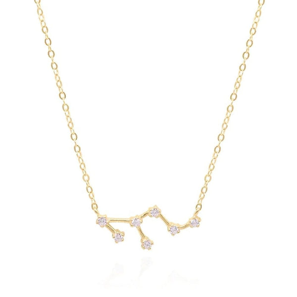 Francis & Gaye Ladies Gold Plated Leo Zodiac Constellation Necklace