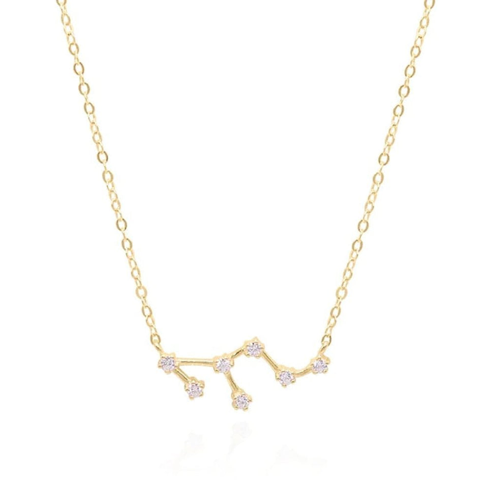 Francis & Gaye Ladies Gold Plated Leo Zodiac Constellation Necklace