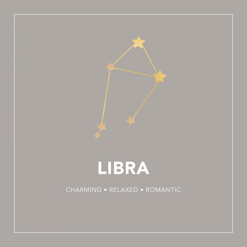 Francis & Gaye Ladies Gold Plated Libra Zodiac Constellation Necklace