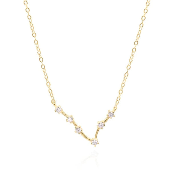 Francis & Gaye Ladies Gold Plated Pisces Zodiac Constellation Necklace