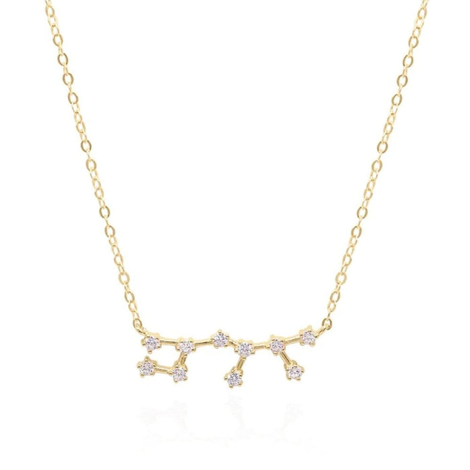 Francis & Gaye Ladies Gold Plated Sagittarius Zodiac Constellation Necklace