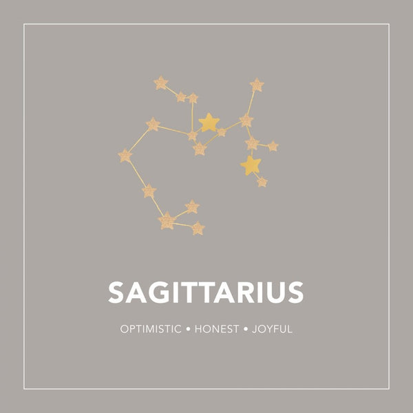 Francis & Gaye Ladies Gold Plated Sagittarius Zodiac Constellation Necklace