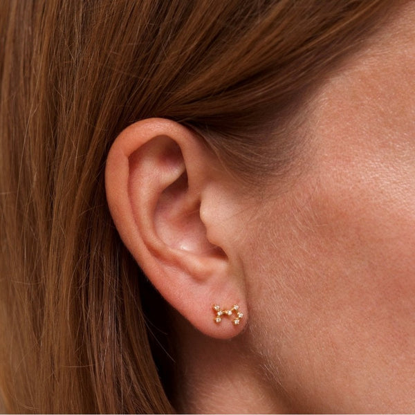 Francis & Gaye Ladies Gold Plated Scorpio Zodiac Constellation Earrings