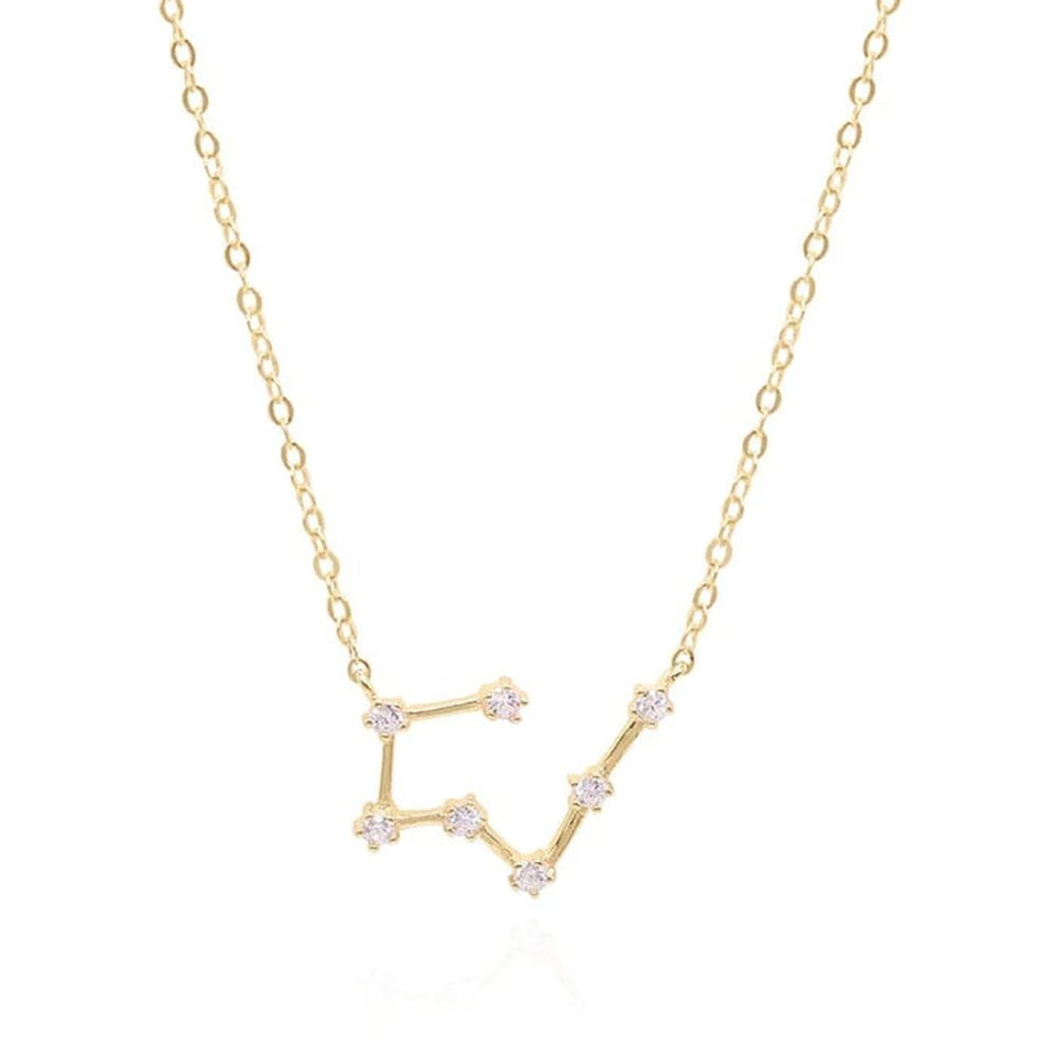 Francis & Gaye Ladies Gold Plated Taurus Zodiac Constellation Necklace
