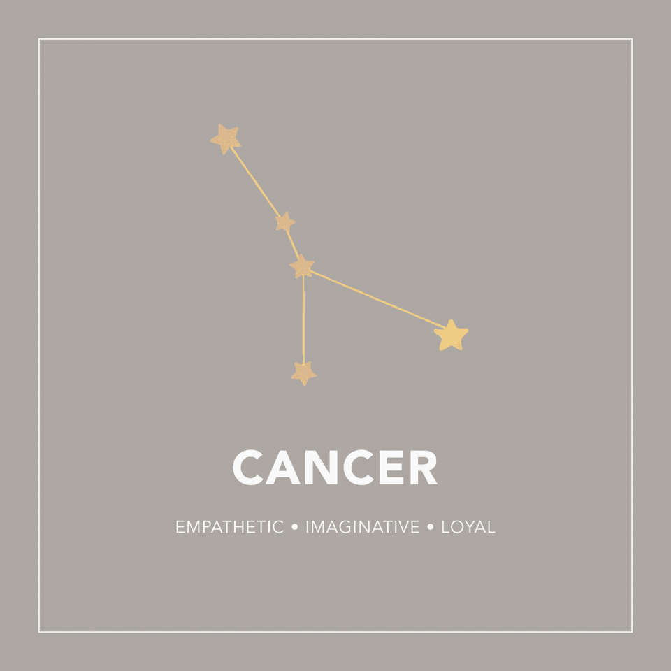 Francis & Gaye Ladies Silver Cancer Zodiac Constellation Earrings