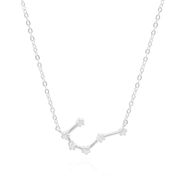 Francis & Gaye Ladies Silver Cancer Zodiac Constellation Necklace
