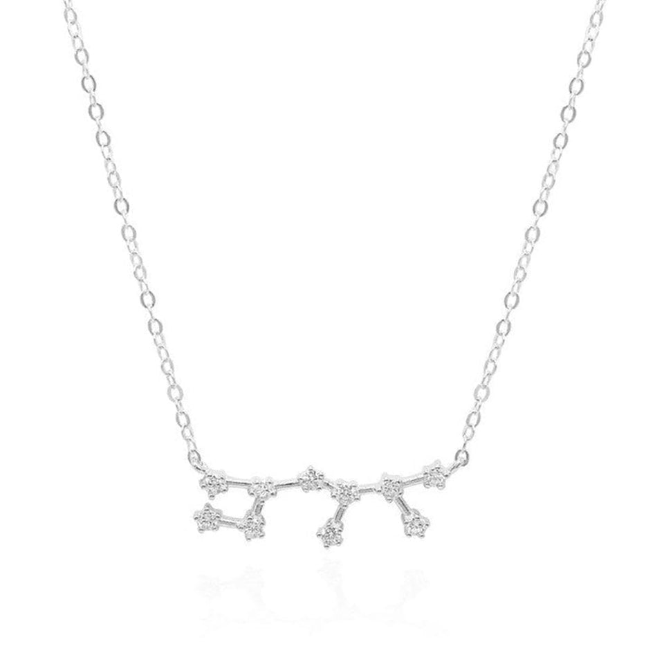 Francis & Gaye Ladies Silver Sagittarius Zodiac Constellation Necklace