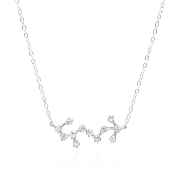Francis & Gaye Ladies Silver Scorpio Zodiac Constellation Necklace